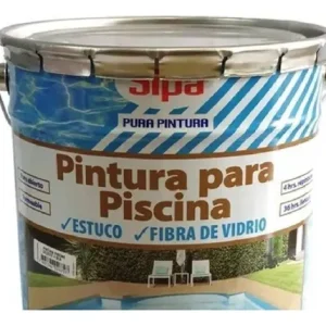 Pintura Piscina 1 Tineta Celeste Caucho Clorado Sipa