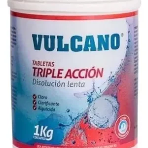 Cloro Triple Accion 1kg Vulcano